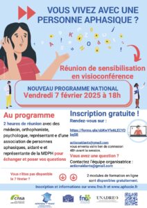 invitation des aidants réunion de sensibilisation par la FNAF 7 fevrier 2025