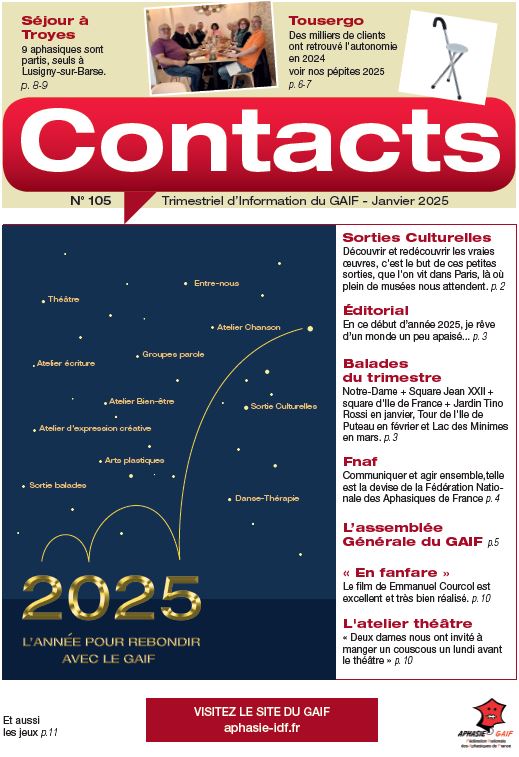Contacts 105 page de couverture