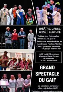 flyer du spectacle du 20 mai 2025