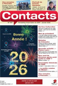 contacts joournal du GAIF page de couverture