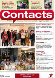 couverture du journal Contacts 108
